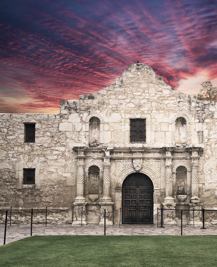 The Alamo Texas historical site.