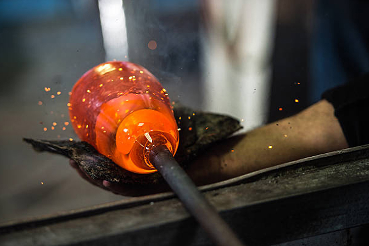 A glassblower can and does work with glassblower insurance.
