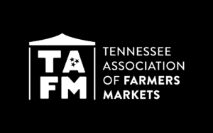 Tennessee Association of Farmers Markets logo on black.