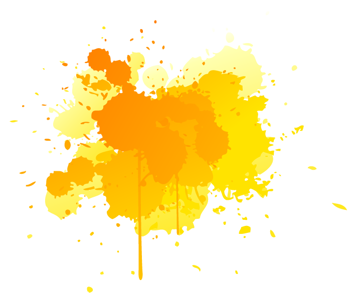 A yellow splatter.