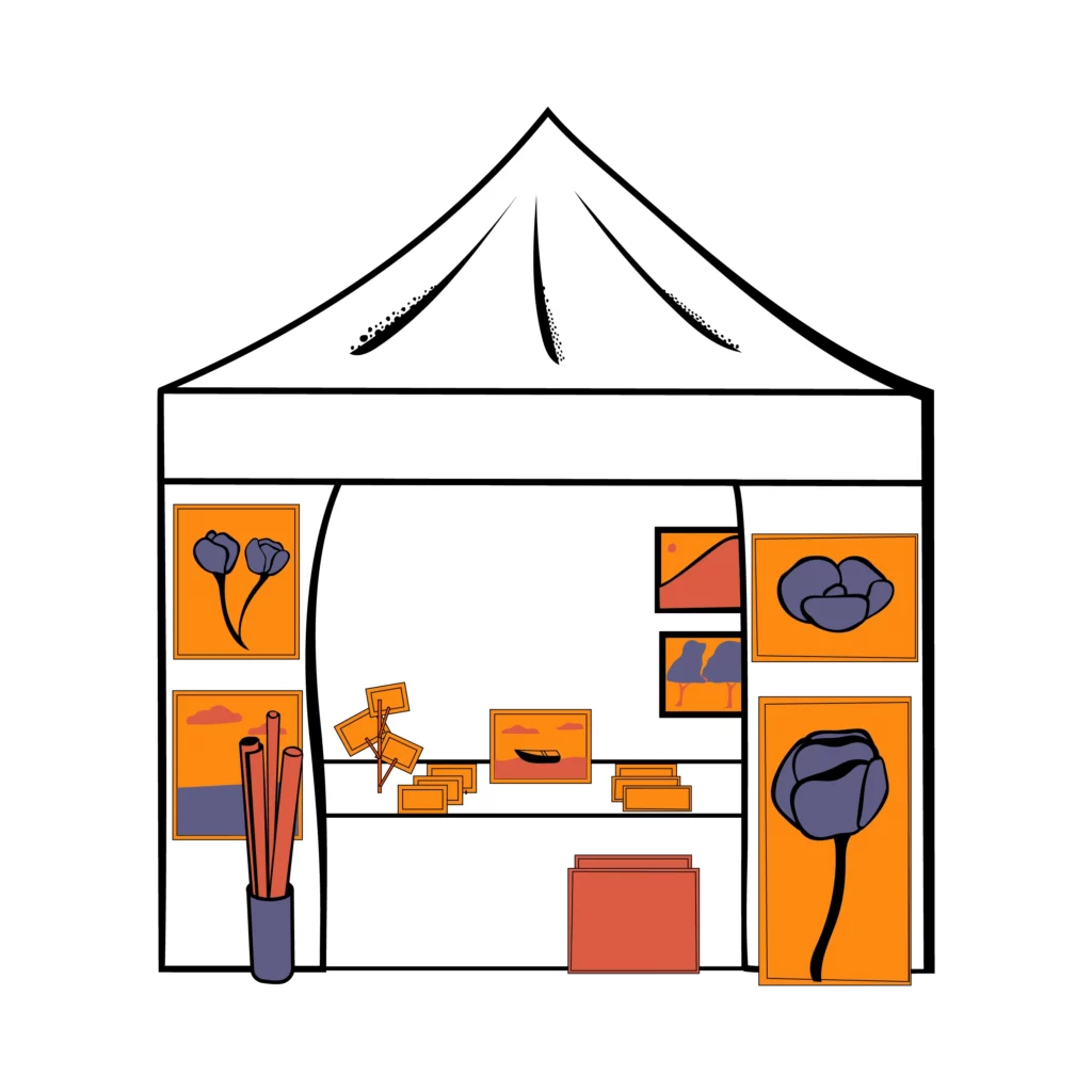 Artist vendor booth