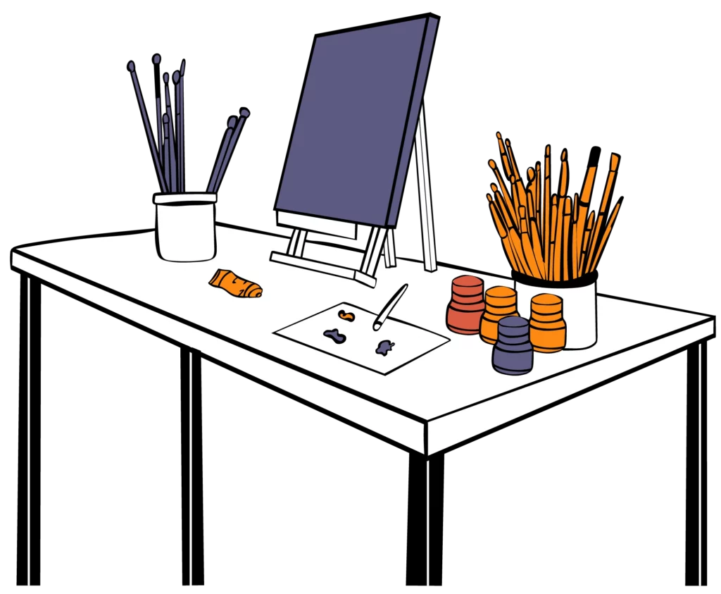Artist workspace
