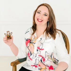 Jennifer Street owner of Forged Flare handmade ornaments